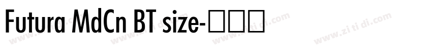 Futura MdCn BT size字体转换